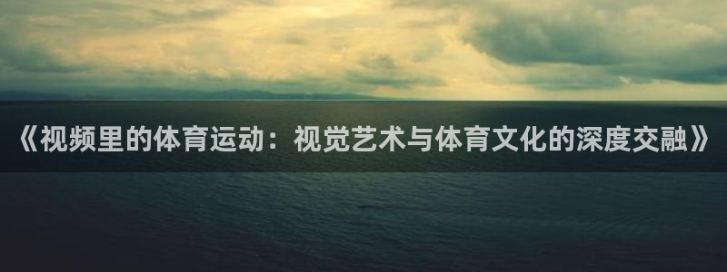 乐视体育李大龙：《视频里的体育运动：视觉艺术与体育文化的深度交融》
