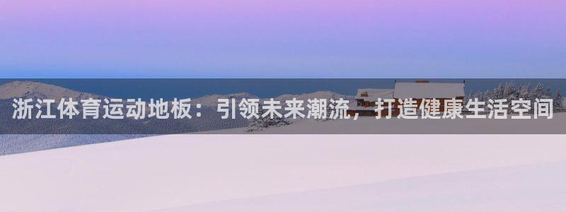 乐视体育下载官方下载：浙江体育运动地板：引领未来潮流，打造健康生活空间